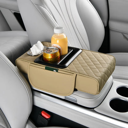 Caddy Co. 4-in-1 Premium Console Organizer - Universal Car Armrest Storage