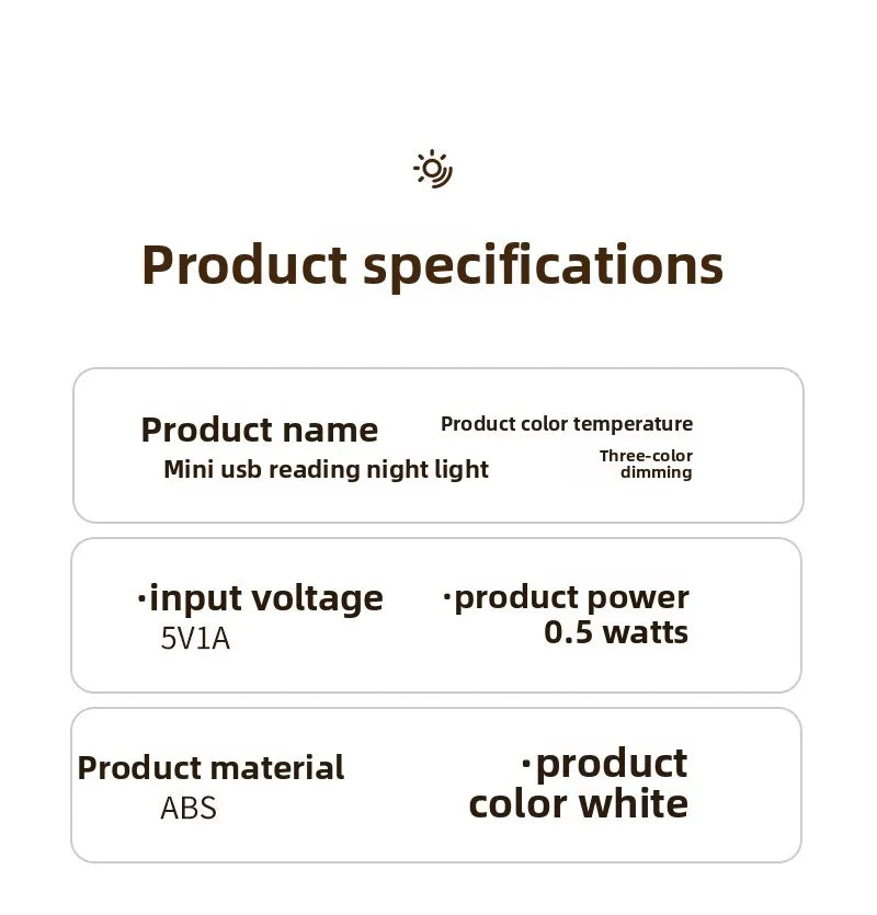 Caddy Co. Rechargeable LED Clip Light - USB Study & Reading Lamp