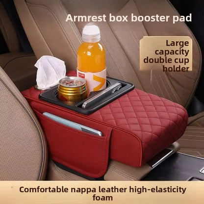 Caddy Co. 4-in-1 Premium Console Organizer - Universal Car Armrest Storage