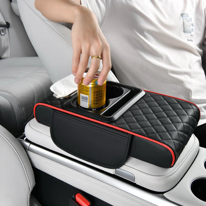 Caddy Co. 4-in-1 Premium Console Organizer - Universal Car Armrest Storage